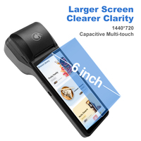 Système de point de vente professionnel 6 pouces Android 14 8 cœurs 3 Go de RAM 32 Go de ROM avec imprimante intégrée NFC – Vente directe usine