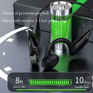 New Arrival <strong>Wireless</strong> for <strong>Bluetooth</strong> <strong>Headset</strong> LED Battery Non-Earplugged Sports Air Bone Conduction Earphone for Gaming <strong>Card</strong> Stock - Product Image 6