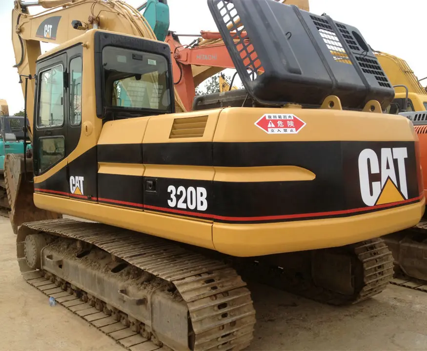 Durable Secondhand Machine original used caterpillar excavator CAT 320BL in yard for sale