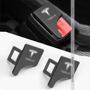 सुरक्षा बेल्ट Buckles टेस्ला मॉडल के लिए 3/वाई/एस/एक्स टेस्ला के लिए प्लग सीट बेल्ट ताला क्लिप मॉडल 3/वाई कार सामान 2023