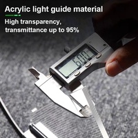 Plaque de guidage LED RGB/RGBW en PMMA transparente DMX Artnet sur mesure pour la décoration des centres commerciaux