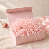 50g/Sac Papier Glassine Rose Déchiqueté Biodégradable, Remplissage Décoratif pour Boîtes Cadeaux, Sacs et Paniers