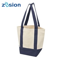 Sac fourre-tout en toile personnalisé en gros avec poignée colorée, sac d'épicerie promotionnel réutilisable pour femmes et hommes, logo imprimé