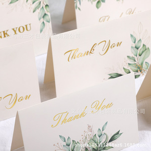 Carte de voeux de joyeux anniversaire personnalisée en feuille d'or avec logo imprimé pour le Nouvel An Impression offset Cartes de remerciement en papier Graduation - Product Image 3