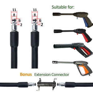 Connecteur d'extension de tuyau pour <span class=keywords><strong>nettoyeur</strong></span> <span class=keywords><strong>haute</strong></span> <span class=keywords><strong>pression</strong></span>, <span class=keywords><strong>adaptateur</strong></span> de raccord de tuyau pour <span class=keywords><strong>nettoyeur</strong></span> à jet <span class=keywords><strong>haute</strong></span> <span class=keywords><strong>pression</strong></span> - Product Image 6