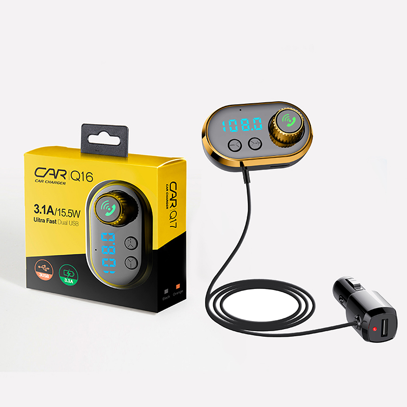 Transmisor FM bluetooth conectar teléfono móvil manos libres kit de coche Q16