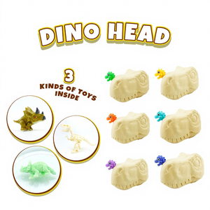 6 estilos novedad Animal hueso montaje modelo Dino <span class=keywords><strong>cabeza</strong></span> escotilla <span class=keywords><strong>huevo</strong></span> crecer bajo el agua <span class=keywords><strong>dinosaurio</strong></span> caja ciega - Product Image 1