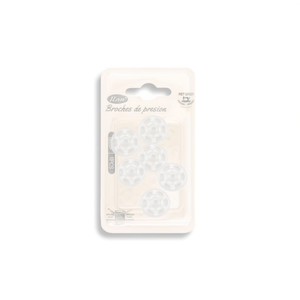 ILAN <b>Snap</b> <b>Fasteners</b> 18mm Clear Plastic 12pcs for Knitwear Clothing - Product Image 1