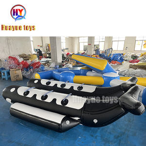Lớn xách tay Inflatable cá mập chuối cá đồ chơi Dễ Thương Vải buồm thuyền dân cư Đảng tối đa 500kg đặt hàng tối thiểu 1 mảnh - Product Image 4
