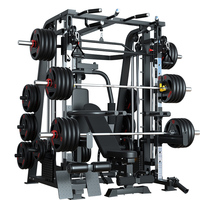 Harga Pabrik Peralatan Fitness Smith Machine Multi-Fungsi dengan Dual Pulley Crossover dan Layanan OEM Tersedia