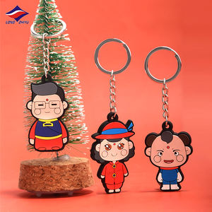 Longzhiyu-Llavero <span class=keywords><strong>de</strong></span> PVC 2D <span class=keywords><strong>de</strong></span> 15 años para la <span class=keywords><strong>familia</strong></span>, bonito llavero <span class=keywords><strong>de</strong></span> silicona con personaje personalizado, bolso para decoraciones - Product Image 1