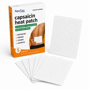 <span class=keywords><strong>Patch</strong></span> chauffant à la capsaïcine pour la récupération musculaire, soulagement de la douleur après l'entraînement, pour le dos, le cou, les épaules, thérapie thermique profonde longue durée, 13x18cm, OEM - Product Image 1