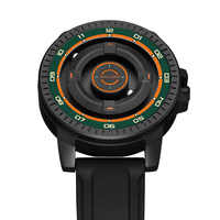 Montre à Quartz Magnétique DANIEL pour Homme, Étanche, Bracelet en Silicone Noir, Boîtier en Cuivre, Aiguilles à Perles