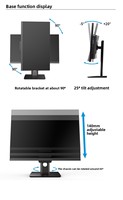 Wholesale OEM 23.8 27 inch Height Adjustable All in One Desktop Computer Intel Core i7 i9 IPS Windows 11 AIO PC School Lab