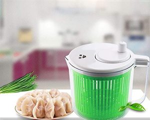 5L मैनुअल सलाद स्पिनर में बनाया के साथ-Draining प्रणाली सलाद स्पिनर और पानी घड़े में एक फल सब्जी की टोकरी कोलंडर - Product Image 6