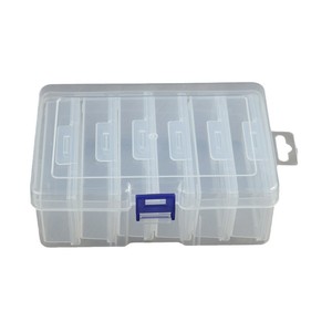 Fishing Tackle Box 6 Compartment Plastic Storage Case With Detachable Trays Portable Organizing Container For Gear And - Product Image 5