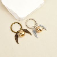 Porte-clés Bohème en Alliage de Zinc avec Breloque Ailée Dorée, Charme de Sac, Pendentif de Voiture pour Femme, Idéal comme Cadeau
