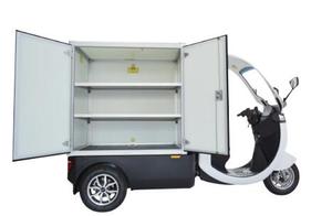 Vehículo Refrigerado de Tres Ruedas con Contenedor, Scooter de Cadena de Frío para Entrega del Último Kilómetro - Product Image 2