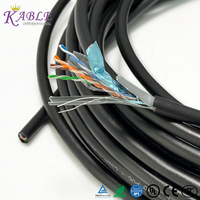 KableTex Cat5e 24AWG LSZH Cable de red BC MultiLAN F/UTP Cables de comunicación de doble chaqueta