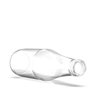 Botol Kaca Super Flint Mewah Transparan 300ml 350ml 500ml dengan Tutup Sekrup untuk Air, Cetak Logo Sesuai Pesanan