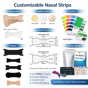 Fabricant de bandes nasales extra-fortes OEM |   Bandes nasales anti-transpiration pour le sommeil et le sport - Product Image 2