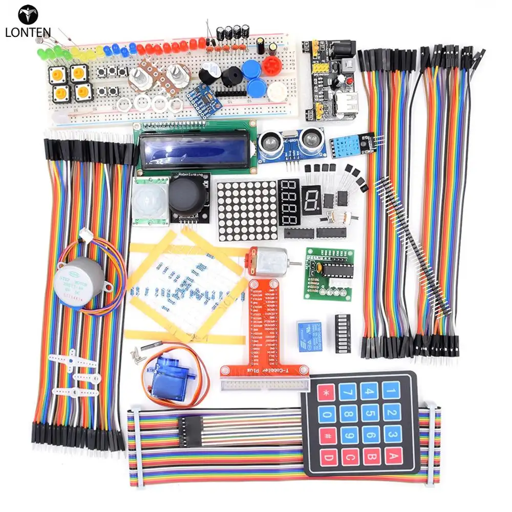 Lonten Ultimate Learning Kit mit LCD1602 Three-achse Accelerometer Sensor Module(ADXL345) für Raspberry Pi Programmable Toys
