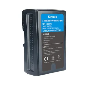 Kingma Профессиональный Высокая производительность 13200 ма/ч, 190Wh BP-190W V-mount V-Lock для видеокамеры батарея для камеры портативной видеокамеры видео камера