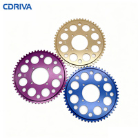 Cdriva Juego de piñones de cadena trasera de motocicleta de alta calidad 54T/64T para motos de Cross/ATV/motocicleta