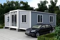 Villa préfabriquée prête à l'emploi de 40 pieds ou 20 pieds, 2, 3, 4 ou 5 chambres, maison conteneur portable extensible, maison modulaire mobile