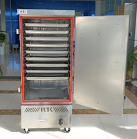 Cuiseur à riz commercial Ruitai 12 plateaux GPL/Gaz naturel avec SUS304/SS201 Série économique et robuste pour écoles/buffets
