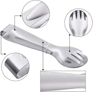 20 cm Edelstahl Salat-Servierzange Gabel und Löffel Zange - Product Image 3