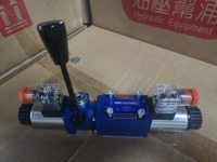 Vanne directionnelle hydraulique manuelle de type Rexroth, série 4WMME, vanne directionnelle à commande par solénoïde hydraulique avec poignée d'urgence