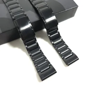 QuickFit 26mm 22mm banda para <span class=keywords><strong>Garmin</strong></span> Forerunner 965 955 Solar 945 LTE 935 correa para <span class=keywords><strong>Garmin</strong></span> Instinct 2X S70 <span class=keywords><strong>S62</strong></span> S60 aleación de titanio - Product Image 2