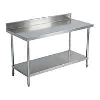 Plan de travail pliable en acier inoxydable SUS 304 robuste, table de préparation portable pour cuisine commerciale, restaurant et traiteur