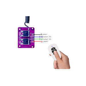 Mini 3.7V-12V <span class=keywords><strong>2</strong></span> kênh không dây điều khiển từ xa chuyển đổi 433Mhz kiểm soát Transmitter Receiver 2CH dẫn điện từ xa chuyển đổi mô-đun - Product Image 4