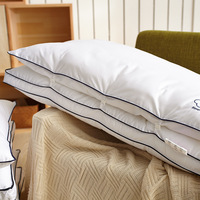 Tissu en satin de coton haut de gamme Double couche de remplissage 3D microfibre vente en gros oreiller cervical pour lit