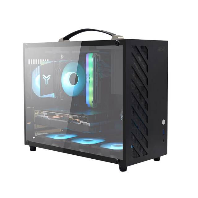 Glass Side Panel  Micro ATX Mini ITX  MATX Gaming Computer Case PC Stylish and Compact Portable Pc case