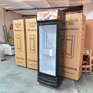 Réfrigérateur Commercial Grande Capacité Premier, Vitrine Réfrigérée Verticale à Refroidissement Ventilateur pour Boissons, Bière, Cola, Supermarché - Product Image 1