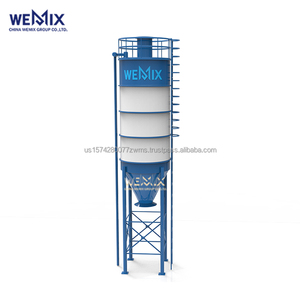 Silo à ciment entier 60T Q235 silo à ciment en acier au carbone pour mélangeur centrale à béton - Product Image 1