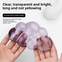Repose-poignet nuage clair pour clavier et souris Transparent ergonomique mignon souris poignet Pad Silicone antidérapant poignet Pad