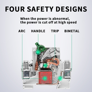 Миниатюрный автоматический выключатель LM 4.5kA, модульный Din-рейка 1P 2P 3P 4P 1A 2A 3A 4A 6A 6A 10A 16A 20A 25A 32A 40A 50A 63A 80A 100A 125A - Product Image 6