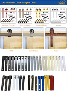 American Classic Carbon Steel Barn Door Hardware Kits-Durable Sliding Barn Door Accessories for Hotel Apartment Bathroom - Product Image 5