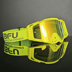 FBFU - Casco Deportivo Profesional para Motocicleta, Resistente al Viento, para <span class=keywords><strong>Hombre</strong></span>, con Gafas de Motocross y Lentes Intercambiables - Product Image 4