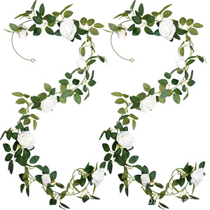 Guirlandes de roses artificielles Zhaoping, fleurs en soie rouge pour arche de mariage, décorations de fête et de jardin - Product Image 5