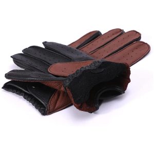 Gants de conduite légers personnalisés en cuir, style doigt entier, chauds pour l'hiver, pour adultes, pour la course - Product Image 3