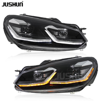 Phare LED JUSHUN pour Volkswagen Golf 6 Mk6 2009-2013, modification et mise à niveau, phare LED DRL, vente en gros d'usine
