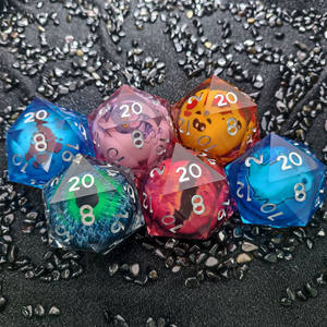 55MM géant brillant liquide noyau dés donjons & Dragons jeu de table dés accessoires DNd résine dés - Product Image 2