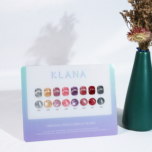 KLANA ยูวีเจลยาทาเล็บชุด 8 สีคริสตัลแคทอายดีไซน์สูตรปลอดสารพิษมืออาชีพใช้ในร้านเสริมสวย DIY - Product Image 3