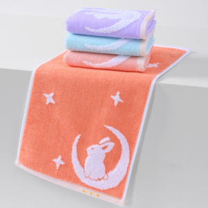 ผ้าเช็ดหน้าผ้าฝ้ายแท้สำหรับเด็ก 25x50 ซม. ลายการ์ตูน นุ่ม ไม่ก่อให้เกิดอาการแพ้ สำหรับใช้ในบ้าน - Product Image 2