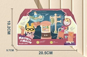 Ensemble de jeu de rôle Docteur pour clinique vétérinaire avec effets lumineux et sonores, en ABS écologique, <span class=keywords><strong>jouet</strong></span> médical éducatif pour filles - Product Image 2